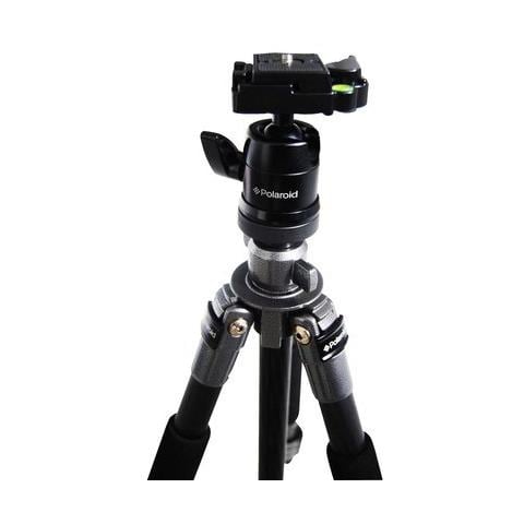 Treppiede con Testa a Sfera Altezza Max 165 cm Nero Grigio PLTRIC - Foto 1